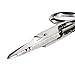 Klein Tools 2100-7 Electrician Scissors, Made in USA, Nickel-Plated Scissors with Stripping Notches, Made in USA, 5.25-Inch Snips for Datacom, Telecom, Electrical and Heavy-Duty Use