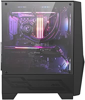 MSI MAG FORGE 100R USB 3.2 Mid Tower PC Gaming Case With RGB Fan And 4 mm  Tempered Glass - Black: Buy Online at Best Price in UAE - Amazon.ae