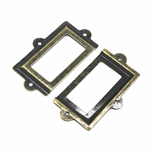 image for WEICHUAN 10 Pieces Large 107mm60mm Card Holder Drawer Pull/Label Frame