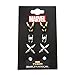 Thor Loki Stud Earrings - Marvel Comics Stainless Steel Artwork, Set of 4