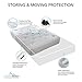 Extra Thick Mattress Storage Bags with Adhesive Seal for Moving and Storing – Clear 4 MIL Plastic - Protects Bedding and Furniture from Moisture, Dust and Dirt - 94 x 96 King, California King