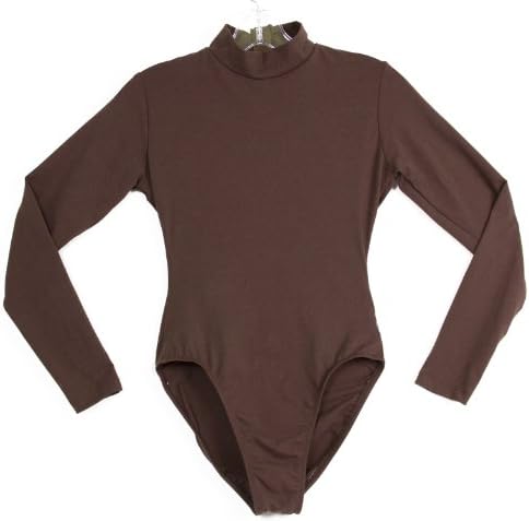 American Theater Dancewear Girls Cotton Long Sleeve Mock Neck Leotard