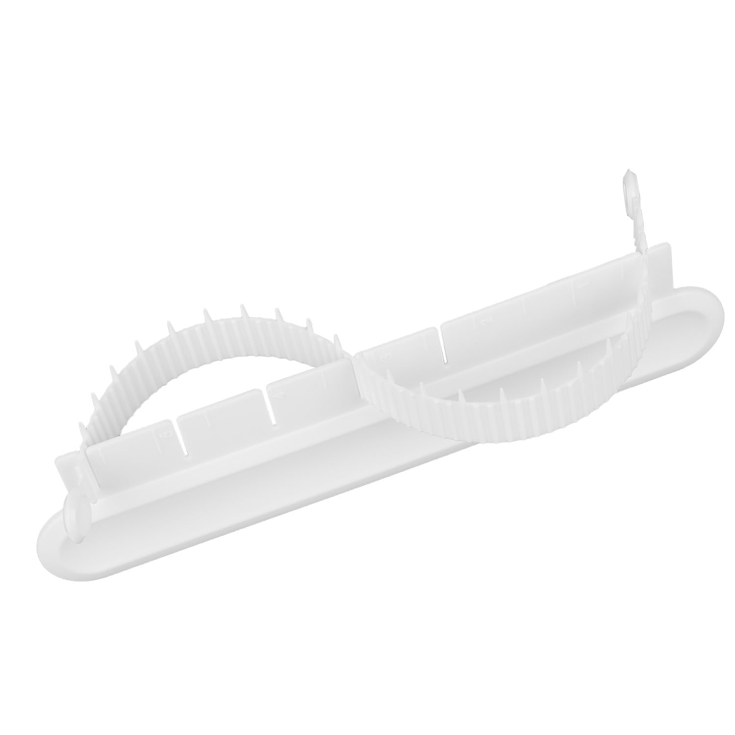 Photo 1 of Fondant Cake Arc Ruler, Adjustable Premium Plastic Decorative Marking Divider Leveler Aid Cake Arch Guide Tool Baking Measuring Pastry Practical Accessories for Home Pastry Shops(White)