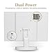 Fancii Trifold Vanity Mirror with LED Lights, Lighted Makeup Mirror with 5X 10x Magnifications - 34 Dimmable Natural Lights, Touch Screen Adjustable Countertop Table Mirror with Cosmetic Stand - Tria