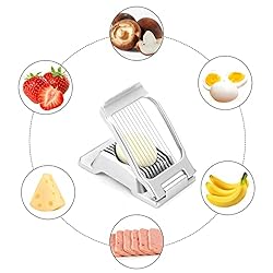 2 Packs Egg Slicer, Stainless Steel Wire Egg Slicer