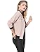 Allegra K Women's Multi-Pocket Zip Fastening Lightweight Bomber Jacket S Pink