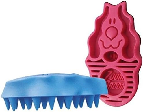 Zoom Groom Dog Shedding Brush for Grooming or Shampooing Wet or Dry Pets