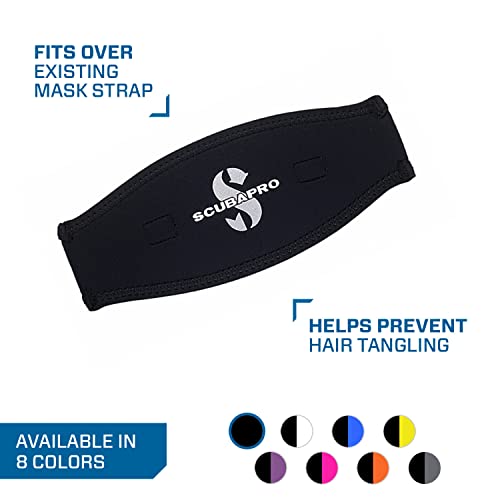 Scubapro Neoprene Dive Mask Strap, 2.5mm, Black/Black Pricepulse