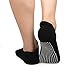 BestSocks Non Slip Yoga Pilates Barre Socks with Silicone Strong Grips and Jump Socks, Medium