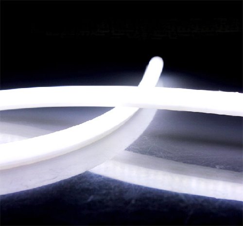 iJDMTOY Xenon White/Amber Yellow Switchback LED Tube Strip Lights For Headlight Retrofit w/ Even Lighting Illumination