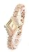 Cocotina Lady Women Quartz Rhinestone Crystal Wrist Watch Rhombus Gold Surface