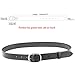 WERFORU Reversible Women Leather Belt, Reverse Lady Belt for Jeans with Rotated Buckle,Perfect for Pants 32-35 Inches,5-Black and Coffee