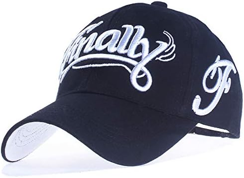 zhuzhuwen Cotton cap embroidery English alphabet duck tongue baseball cap Korean version of men and women wild curved hat 1 adjustable