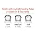 NUK Simply Natural Replacement Nipples, Medium Flow, 2pk
