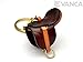 Saddle Horse/Equine Goods 3D Leather Keychain(L) VANCA CRAFT-Collectible Keyring Charm Pendant Made in Japan