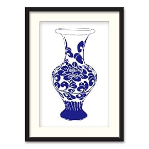 Black Paper Framed Canvas Wall Art for Living Room, Bedroom China Style Canvas Prints for Home Decoration Ready to Hanging - 23x31 inches