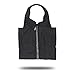 Mane Caper Rhinestone Salon Apron, Professional Quality Thigh Length with Collar Nylon Material Light Weight Extra Durability Protection. Specialized for HairCutting (black)
