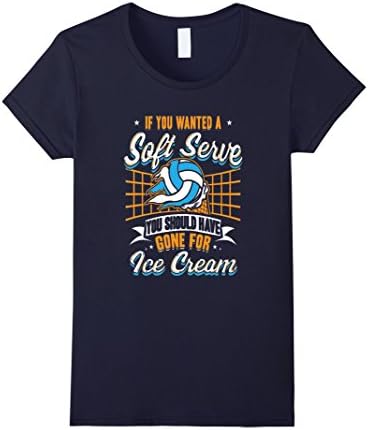 Womens Volleyball Player T Shirt Warmup Jersey Served Hot Fan Gift Small Navy
