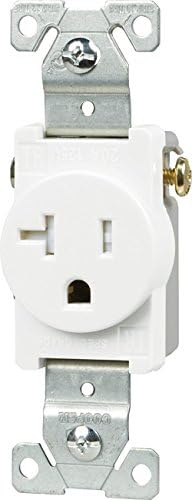Cooper Wiring TR1877W-BXSP, 20A-125V Single Receptacle, White- Lot of 2