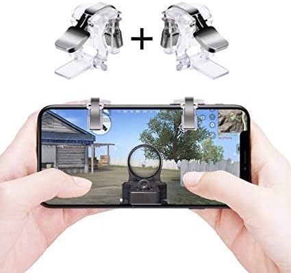 Myfizi Riggers PUBG Fortnite Mobile Controller (Black) - Set of 2 (White 2 pcs)