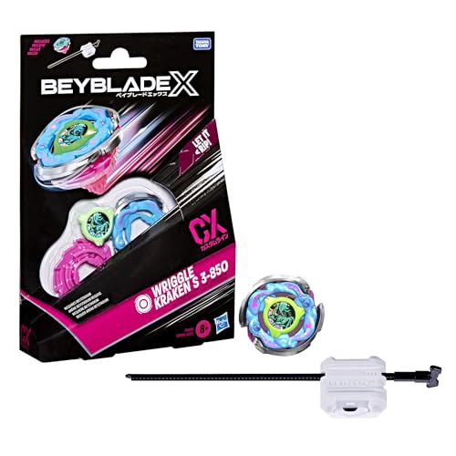 Beyblade X, Set Starter Pack Wriggle Kraken S 3-85O CX, Trottola e Lanciatore