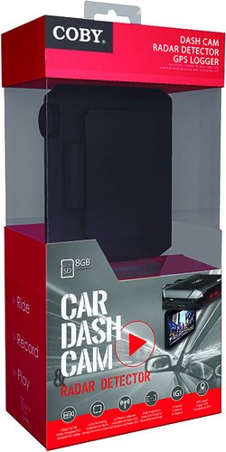 Coby DCR5000 Car Dash Cam with Radar, DVR and GPS Logger