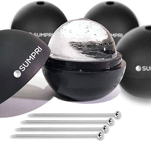 Ice Molds with Stirrers (Black)