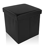 Dualplex Foldable Storage Ottoman Cube 15 X 15