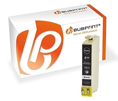Bubprint Druckerpatrone kompatibel für Epson T0611 für Stylus D68 D88 Plus DX3800 DX3850 DX4200 DX4250 DX4800 DX4850 Schwarz/