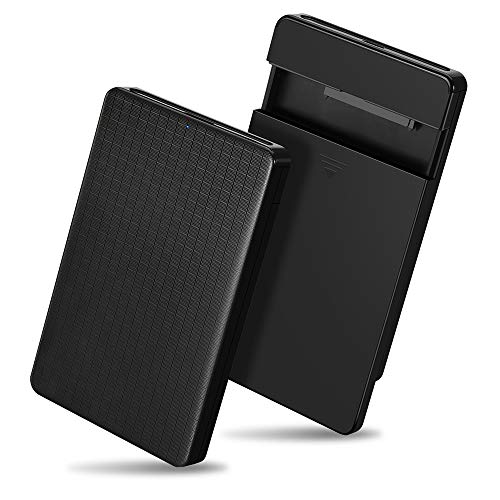 Neeyer USB C Hard Drive Enclosure USB 3.1 Type C to SATA External Hard Drive Disk Case Adapter Housing for 9.5mm 7mm 2.5 Inch SATA I II III, PS4, HDD, SSD, 6Gbps Fast Speed UASP Tool Free ... - Thumbnail 3