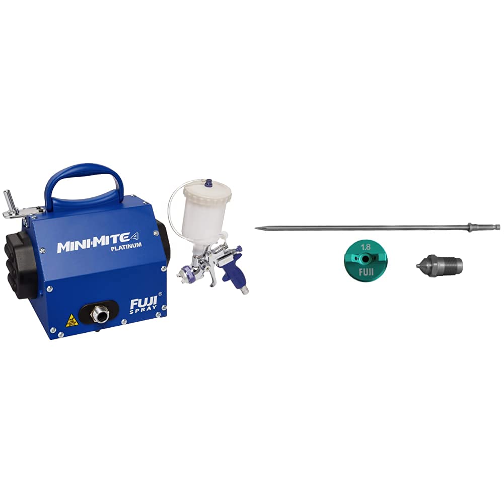 Fuji Spray 2804-T75G Mini-Mite 4 Platinum - T75G Gravity HVLP Spray System and Fuji Spray 5100-5 Aircap Set Image