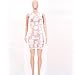 Start 2016 Women Sexy Sleeveless Bandage Transparent Club Party Cocktail Mini Dress (US=10, White)