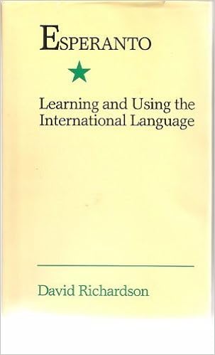 Amazon Com Esperanto Learning And Using The International Language 9780945742005 Richardson David Books