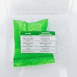Pzsmocn 100 Pieces/50 Sets M5*6 mm PC Transparent