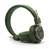 Multifunctional Kids Headphones 3 in 1, GranVela A809 Foldable Headphones with Built-in FM Radio, Micro SD Card Player and Detachable Cable.- Camouflage
