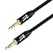 SHD Aux Cable, 3.5mm Audio Cable Aux for Car Auxiliary Audio Stereo Cable 3.5mm Cord Premium Sound Dual Shielded with Gold Plated Connectors-10Feet