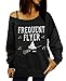 Dudebabe Women Halloween Off Shoulder Sweatshirts Crewneck Long Sleeve Pullovers