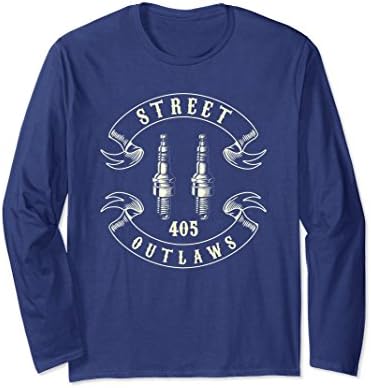 Unisex 405 Street Outlaws Long Sleeve Shirt 2XL Navy
