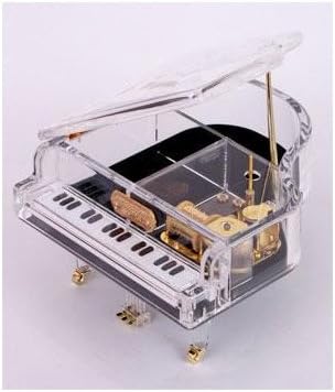 Amazon グランドピアノ型オルゴールボックス クリア カノン オルゴール おもちゃ