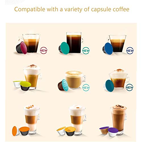 JJSFJH Kapsel Kaffeemaschine Espressomaschine mit Milch frucher, 1-4 Tasse Kaffeemaschine Latte Cappuccino Maschine… – Bild 7