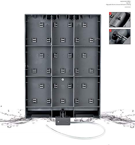 Black 52 Pegs Lab Supply Drying Rack, Pegboard Bench-top/Wall-Mount Laboratory Glassware 52 Detachable PegsLab Drying Draining Rack Cleaning Equipment - Thumbnail 6