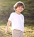 Burt's Bees Baby baby boys Organic Short Sleeve Reverse Seam High V Tee infant and toddler t shirts, Cloud, 3-6 Months US