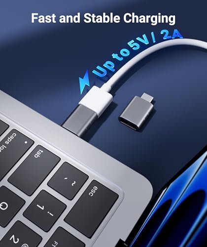Syntech USB C to USB Adapter(2 Pack), USB-C Male to USB3.0 Female Adapter Compatible with MacBook Pro after 2016, MacBook Air after 2018, Mac Mini, Dell XPS and More Type C or Thunderbolt 5/4 Devices