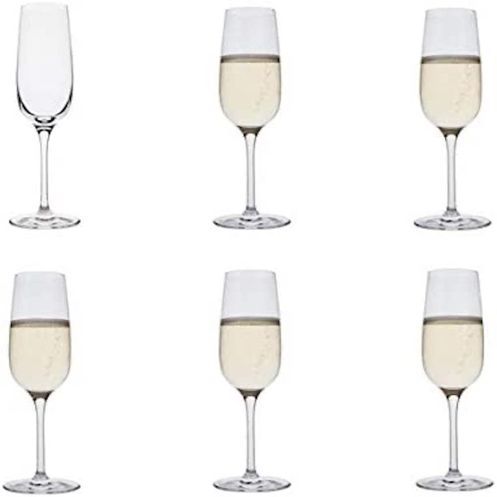 Dartington Crystal ST2670/5/6PK Champagne Flutes, Crystal, 212mm High
