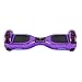 UL2272 Certified Smart Self Balancing Hoverboard Personal Adult Transporter with Bluetooth and LED Light- Purple