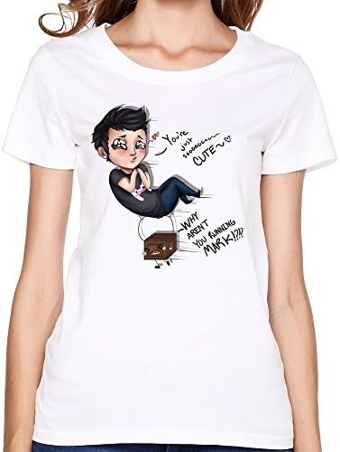 Women's Markiplier And Tiny Box Tim Cartoon Picture Round Neck T Shirts