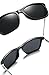 Joopin Unisex Polarized Sunglasses Classic Men Retro UV400 Brand Designer Sun glasses (Black Silver, as the pictures)