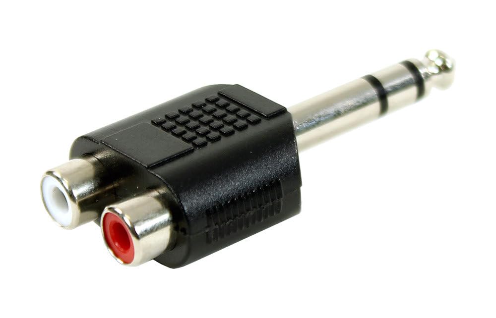Plugger Stereo Jack Male/RCA Female adapter black