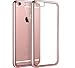 iPhone 7 Case with Gold Plated Frame Luxury Soft TPU Case Cover for iPhone 7 (Rose Gold)