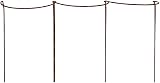 Garden Pride Rusty Bow Plant Supports Pack of 4 72cm Tall 40cm High view 5